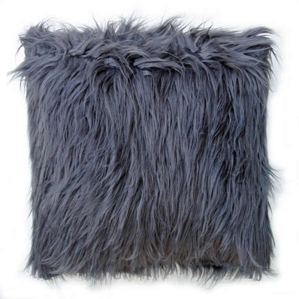 Fluffy Scatter Cushion Grey