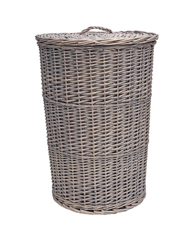 Rattan basket deals with lid