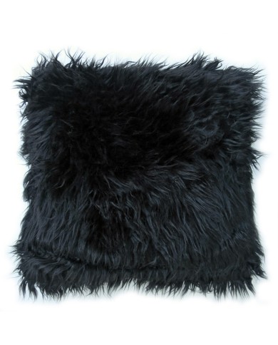 Fluffy Scatter Cushion Black