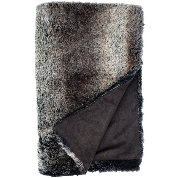 Faux Fur Throw Grizzly Bear 100x110