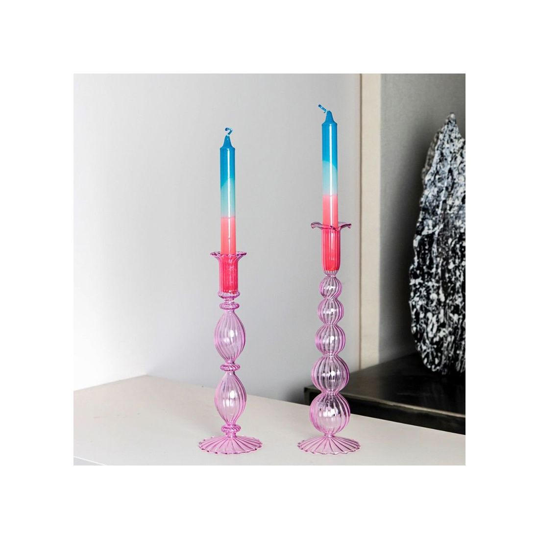 Dinner Candles Dip Dye