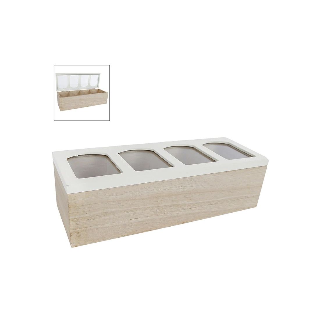 Houten Theedoos