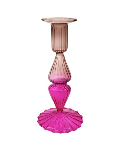 Glass Candlestick Holder Ombre