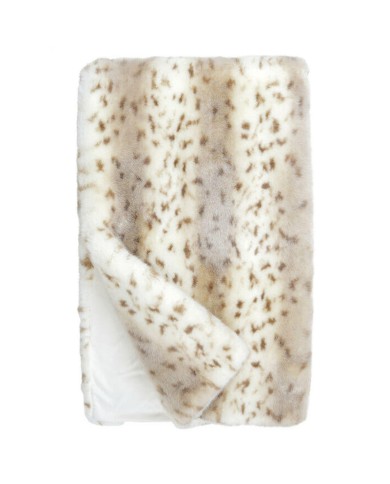 Faux Fur Throw Snow Leopard 150x200