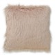 Fluffy Beige Faux Fur Cushion - for a cosy, warm atmosphere