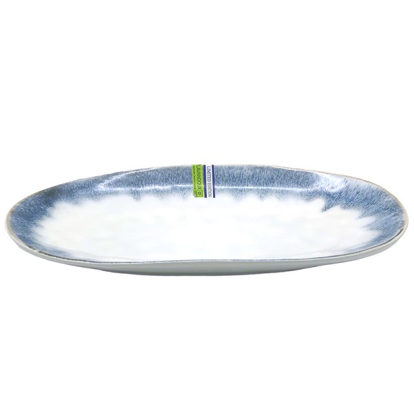 Reactive Glaze Serving Platter Blue