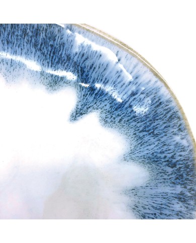 Reactief Glazuur Serveerbord Blauw Reactief Glazuur Serveerbord Blauw