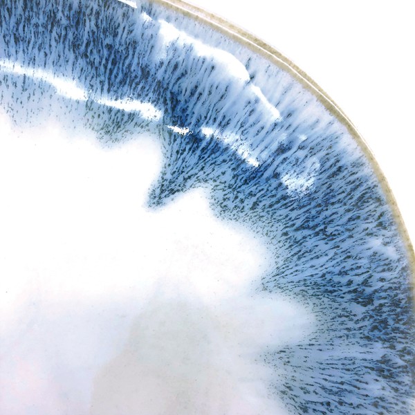 Reactive Glaze Serving Platter Blue