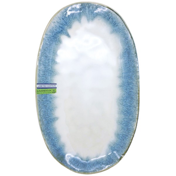 Reactive Glaze Serving Platter Blue