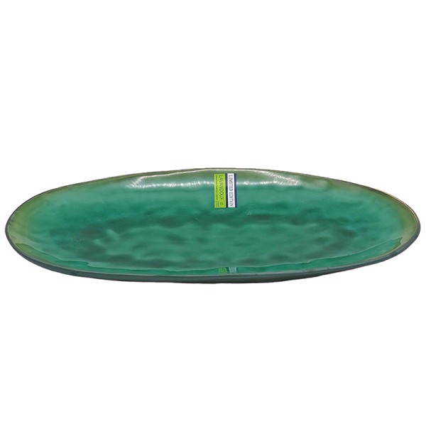 Reactive Glaze Serving Platter Green