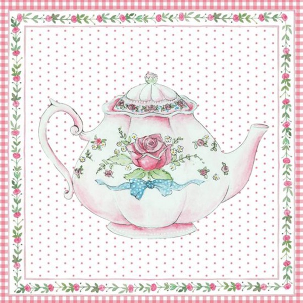 Greeting Card Vintage Teapot