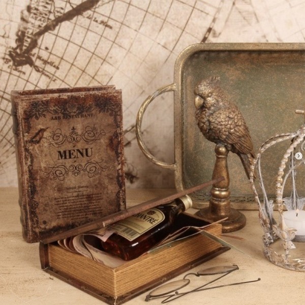 Vintage Book Box Moths