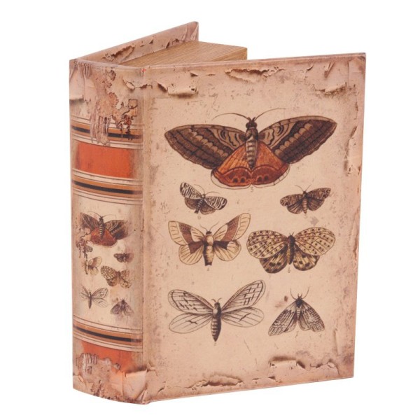 Vintage Book Box Moths