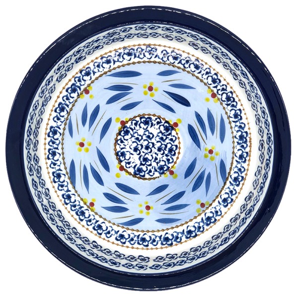 Pie Dish in Old World Blue