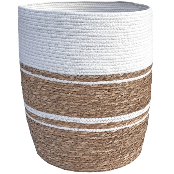 Laundry Basket with Lid White