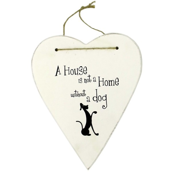 Heart Shaped Dog Plaque