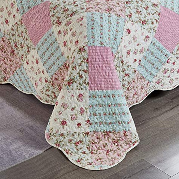 Spring Floral Bedsprei Roze