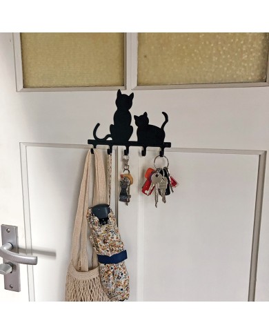 Sleutelrek Zwarte Katten Sleutelrek Zwarte Katten