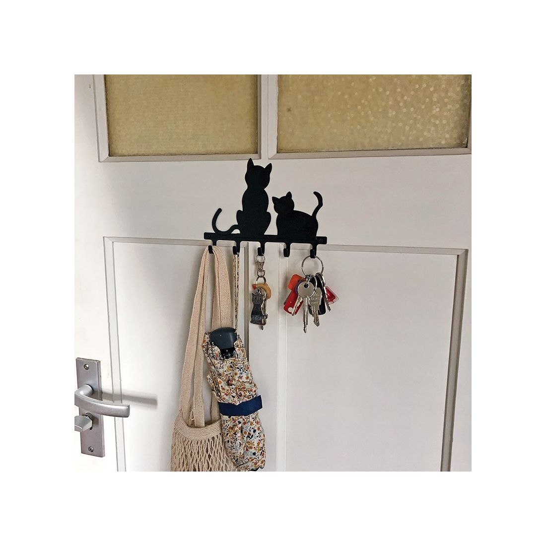 Black Cats Key Rack