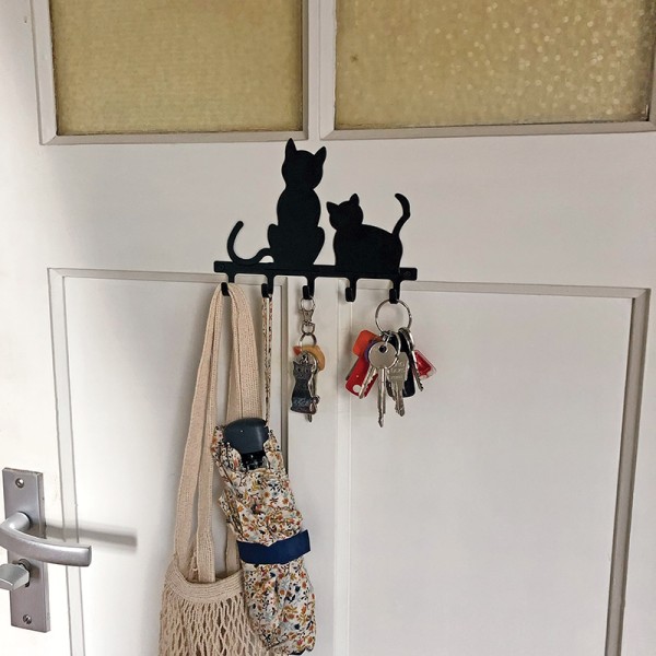 Black Cats Key Rack