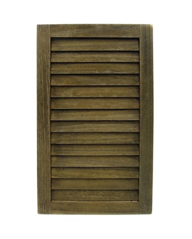 Wooden Louvre Shutter Brownwash