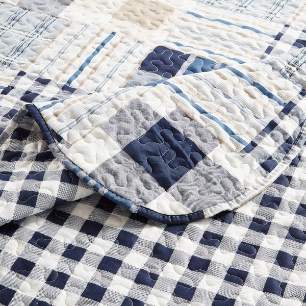 Blue Loft Blauwe Bedsprei