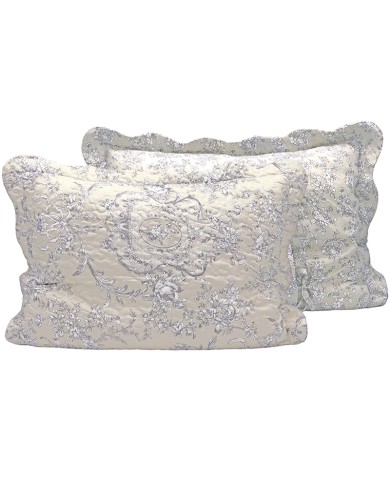 Floral Toile Beige Pillowcase