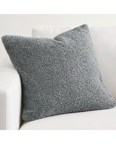 Bouclé Teddy Kussen Grijs 50x50 Bouclé Teddy Kussen Grijs 50x50