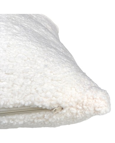 Teddy Bouclé Witte Kussen 50x50 Teddy Bouclé Witte Kussen 50x50
