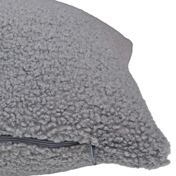 Teddy Bouclé Cushion Grey 50x50