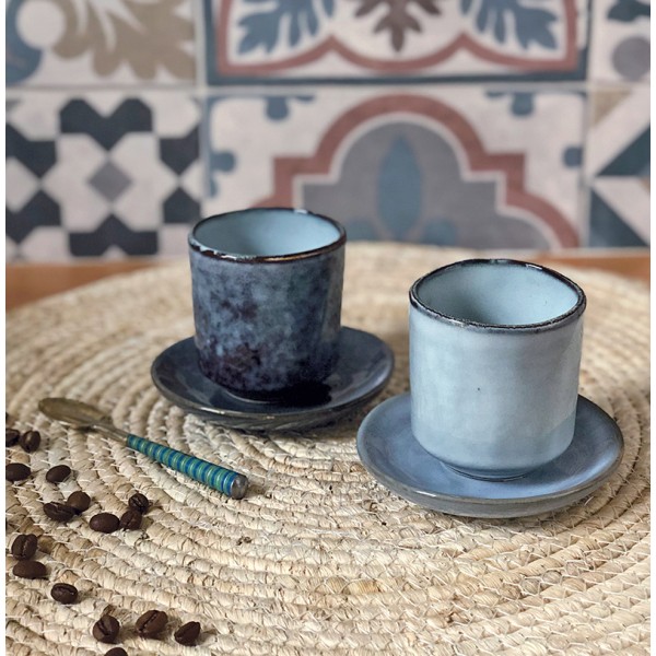 Espresso Cup & Saucer Denim