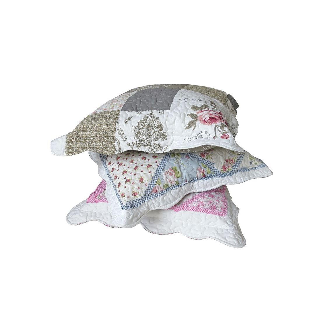 Pink Patchwork Pillow 50x70