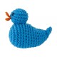 Crochet Rattle Blue Duck