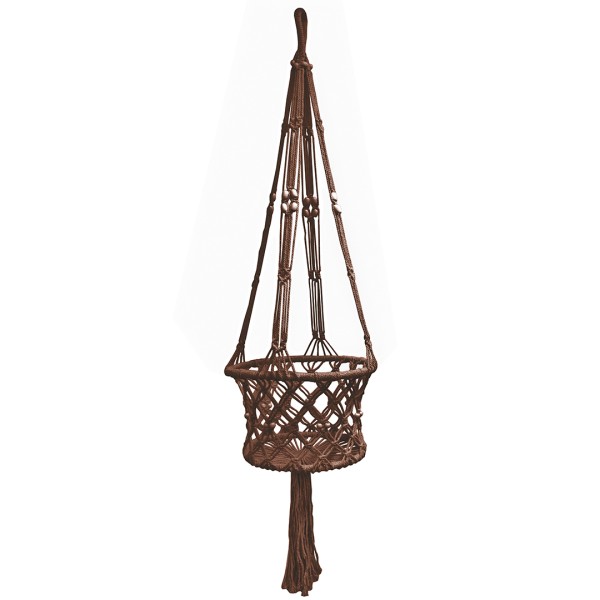 Macramé Plantenhanger Bruin