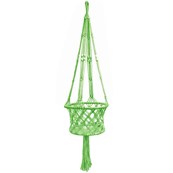 Macramé Plant Hanger Lime Green