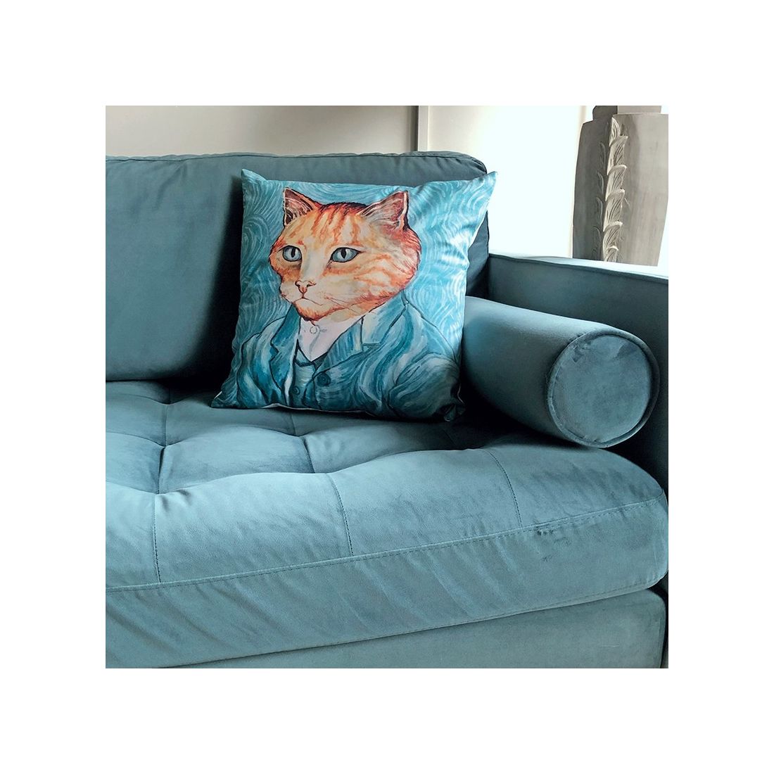 Cat Cushion Cover Vincent Van Gogh
