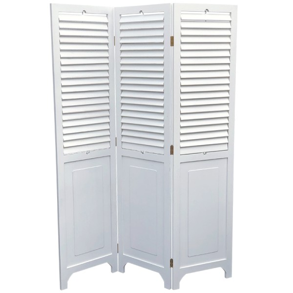 Shutter Room Divider White