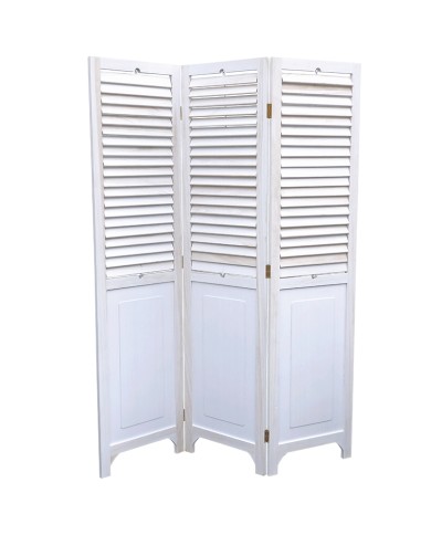 Shutter Room Divider Whitewash