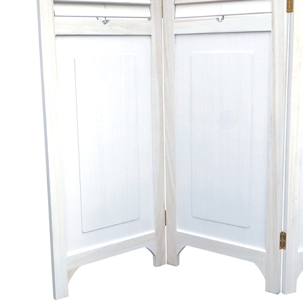 Shutter Room Divider Whitewash