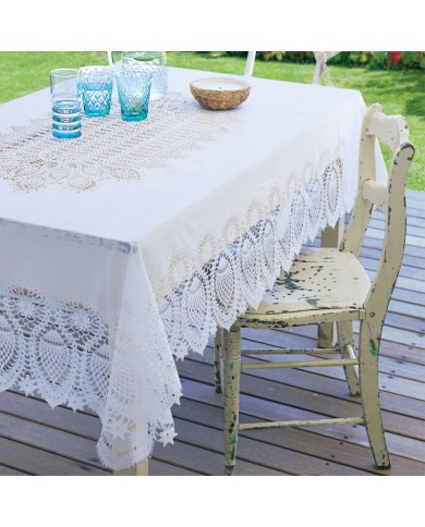 Vinyl Crochet Tafelkleed Vinyl Crochet Tafelkleed