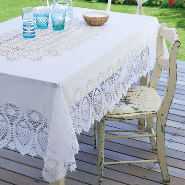 Vinyl Crochet Tablecloth