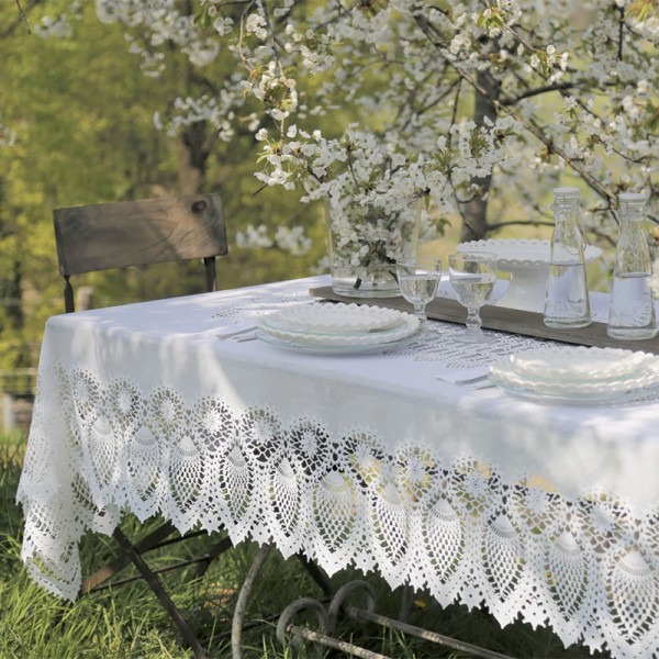 Vinyl Crochet Tablecloth