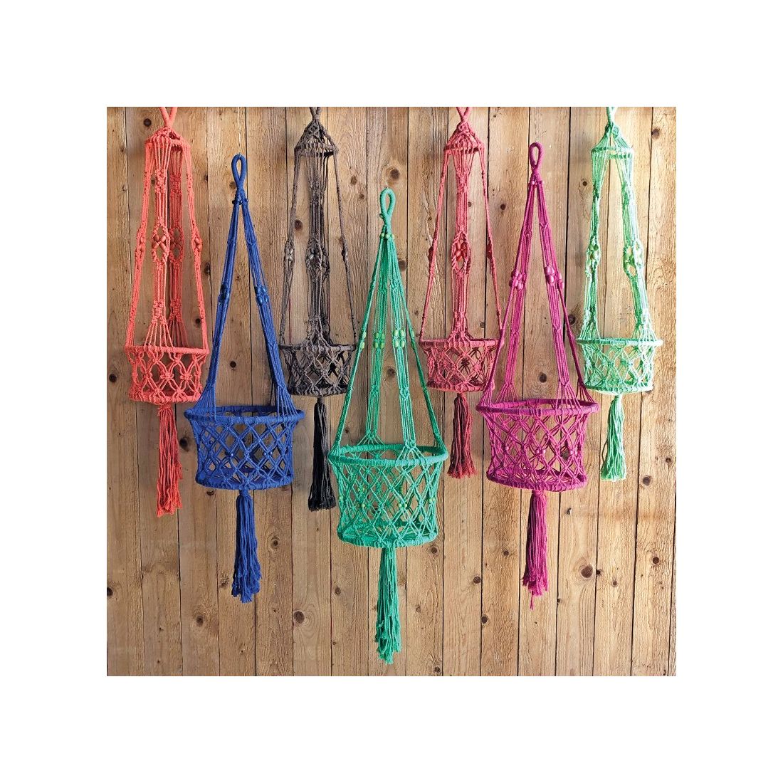 Macramé Plant Hanger Orange
