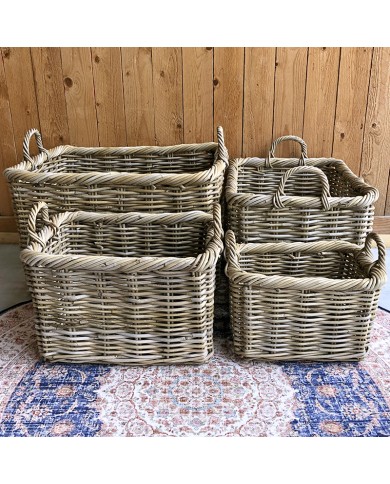 Rattan Rectangular Storage Basket Rattan Rectangular Storage Basket