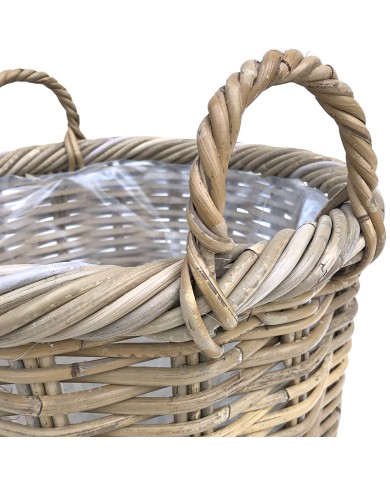 Rotan Plantenbak Mand Rond Rotan Plantenbak Mand Rond