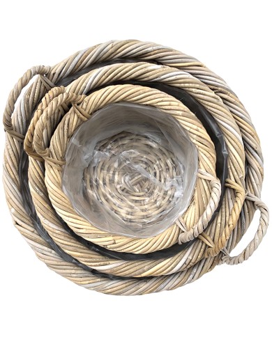 Kubu Round Rattan Planter Kubu Round Rattan Planter