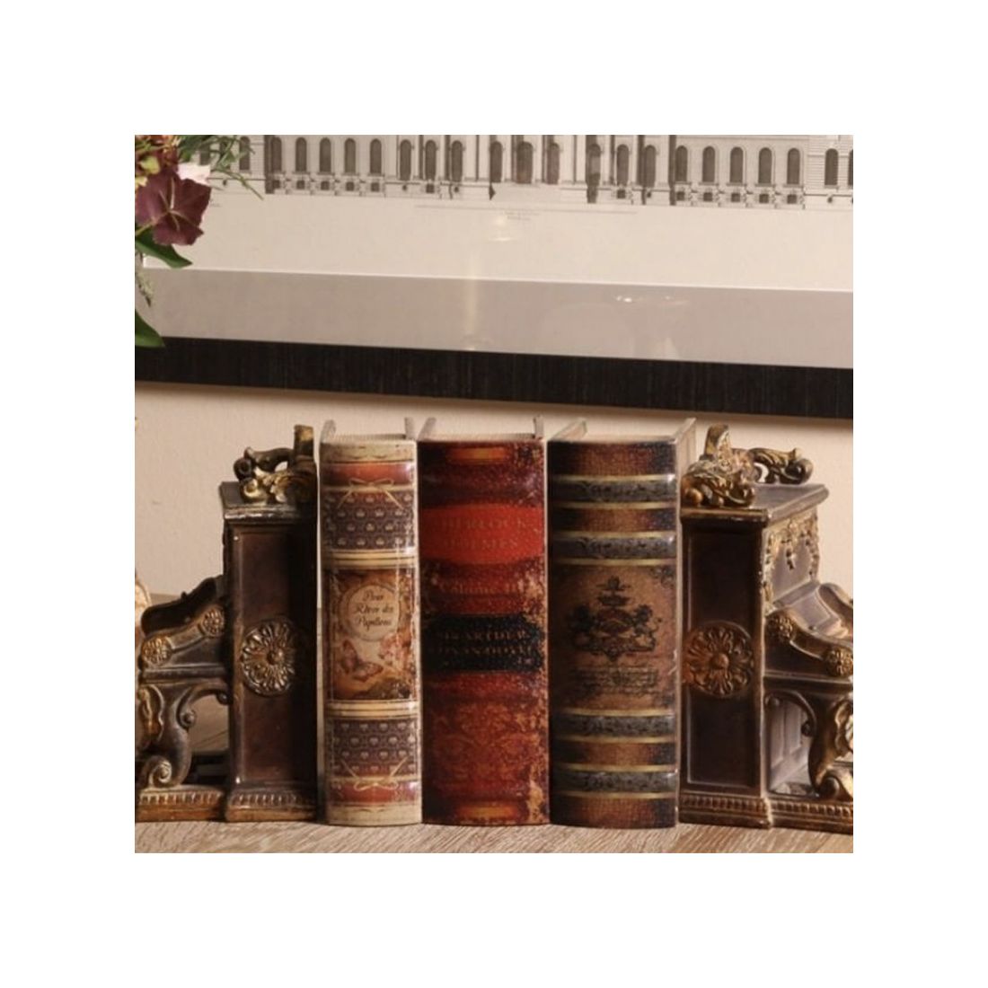 Vintage Book Box Peacocks