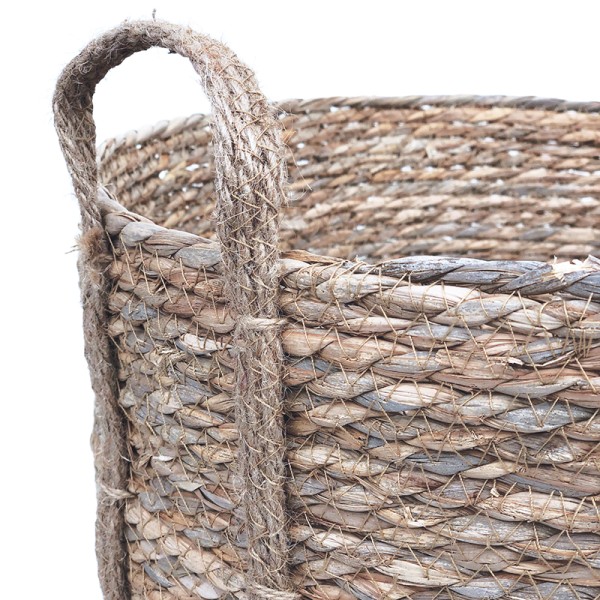 Natural Seagrass Laundry Basket