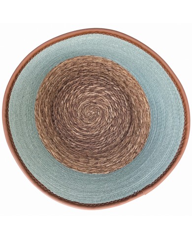 Seagrass Laundry Basket Blue Seagrass Laundry Basket Blue