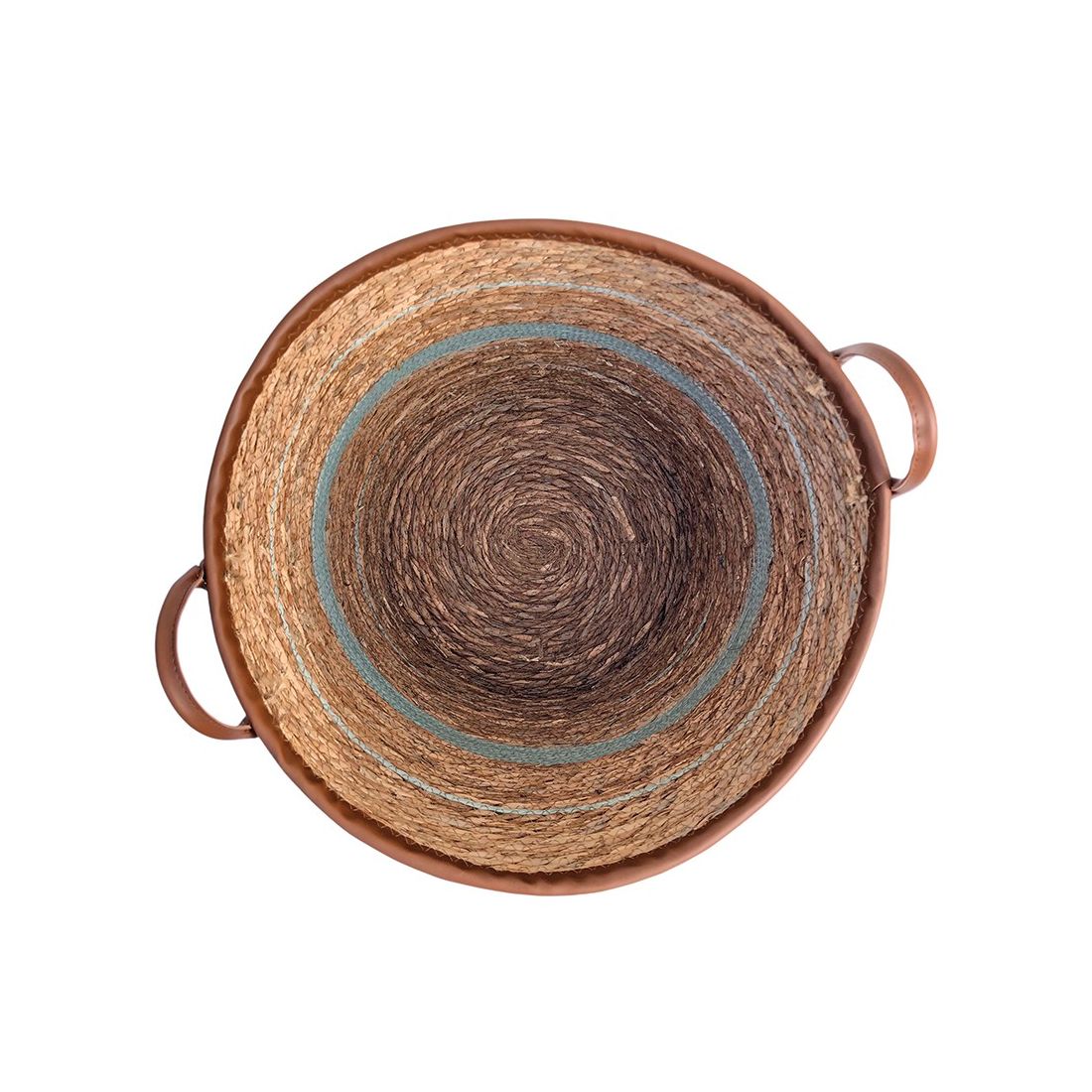 Ronde Wasmand met Handvatten Blauw Ronde Wasmand met Handvatten Blauw